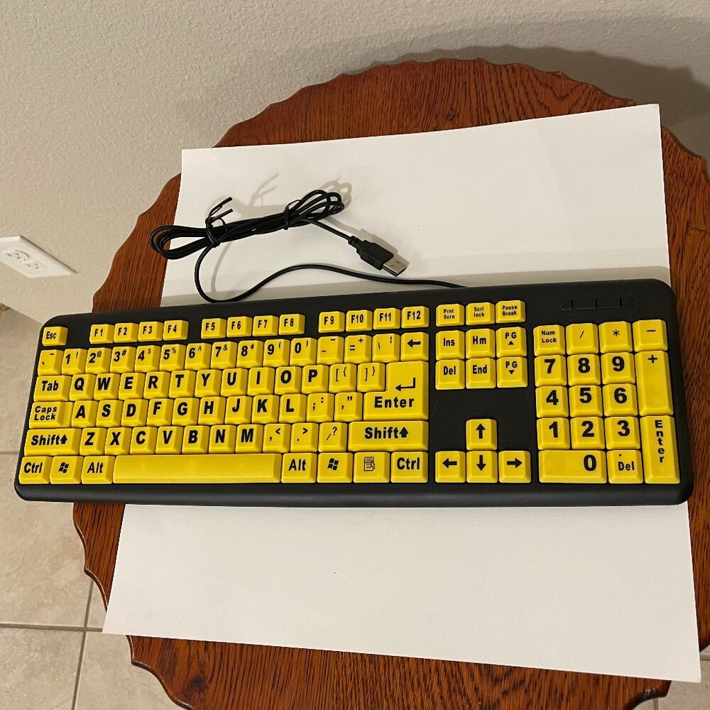 EZ Eyes Large Print Keyboard